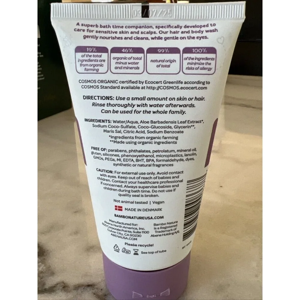 Bambo Nature Bath Buddy Shampoo and Body Wash‎ Unscented 5 oz. 150246 1 Ct